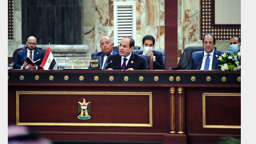 كلمة الرئيس عبد الفتاح السيسي خلال مؤتمر بغداد للتعاون والشراكة