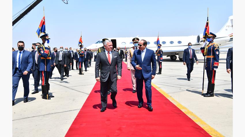President El-Sisi Meets His Majesty King Abdullah II of Jordan