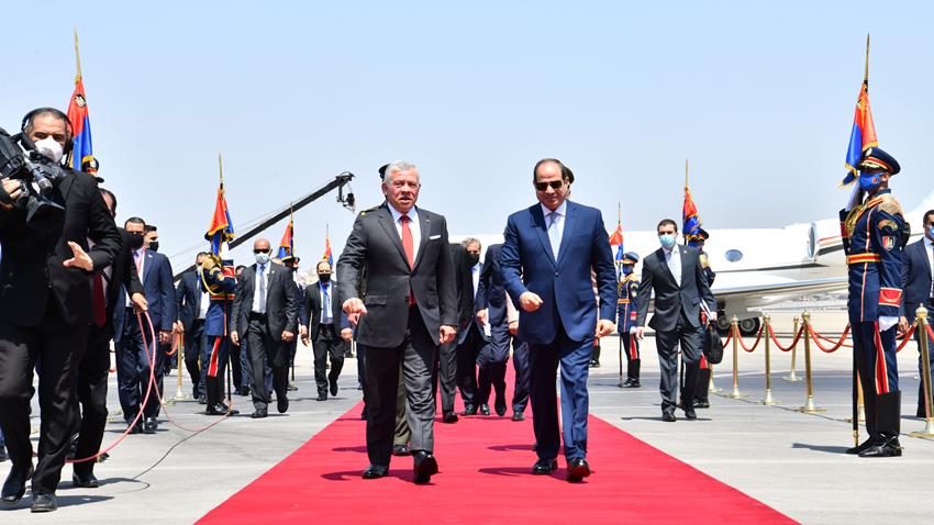 Le Président Al-Sissi accueille le Roi Abdallah II de la Jordanie