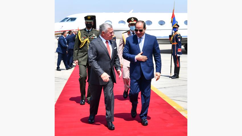 Le Président Al-Sissi accueille le Roi Abdallah II de la Jordanie