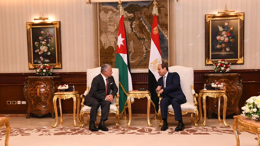 Le Président Al-Sissi accueille le Roi Abdallah II de la Jordanie