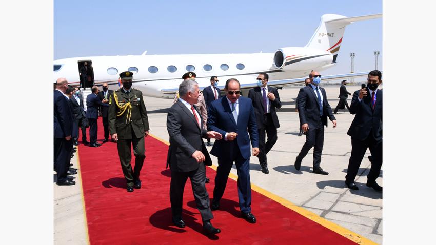 President El-Sisi Meets His Majesty King Abdullah II of Jordan