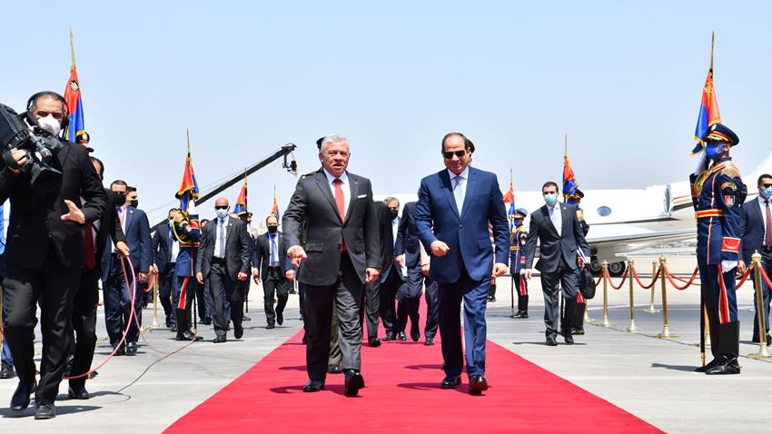 President El-Sisi Meets His Majesty King Abdullah II of Jordan