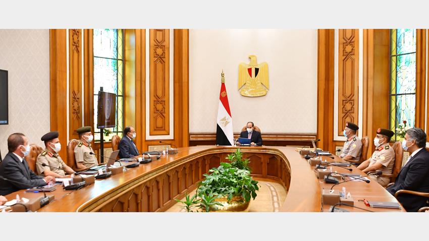 الرئيس عبد الفتاح السيسي الرئيس يتابع الموقف التنفيذي لمشروعات الهيئة الهندسية على مستوى الجمهورية