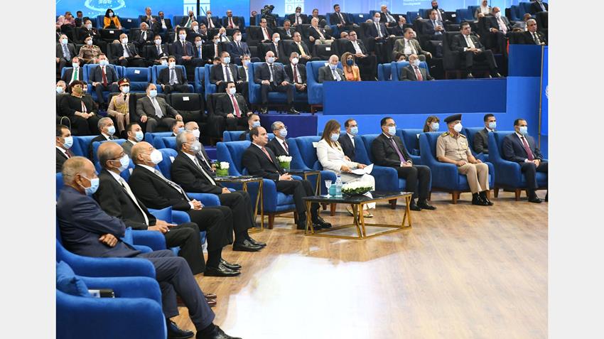 الرئيس عبد الفتاح السيسي يحضر فاعلية إطلاق تقرير الامم المتحدة للتنمية البشرية في مصر