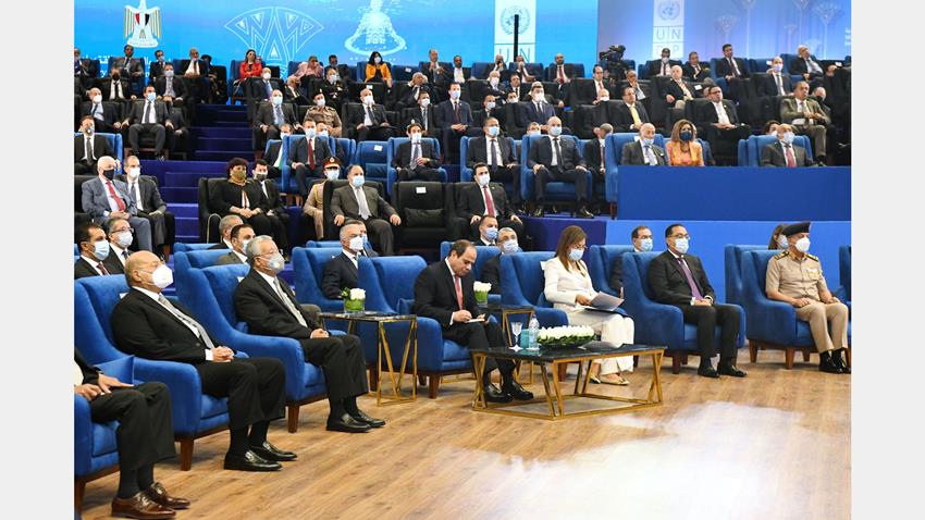 الرئيس عبد الفتاح السيسي يحضر فاعلية إطلاق تقرير الأمم المتحدة للتنمية البشرية في مصر 2021