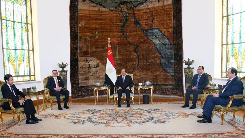 الرئيس عبد الفتاح السيسي يستقبل رئيس حكومة الوحدة الوطنية الليبية 16/9/2021