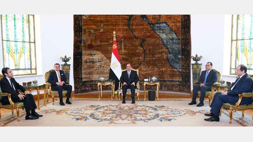 الرئيس عبد الفتاح السيسي يستقبل رئيس حكومة الوحدة الوطنية الليبية 16/9/2021