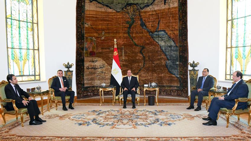 الرئيس عبد الفتاح السيسي يستقبل رئيس حكومة الوحدة الوطنية الليبية 16/9/2021
