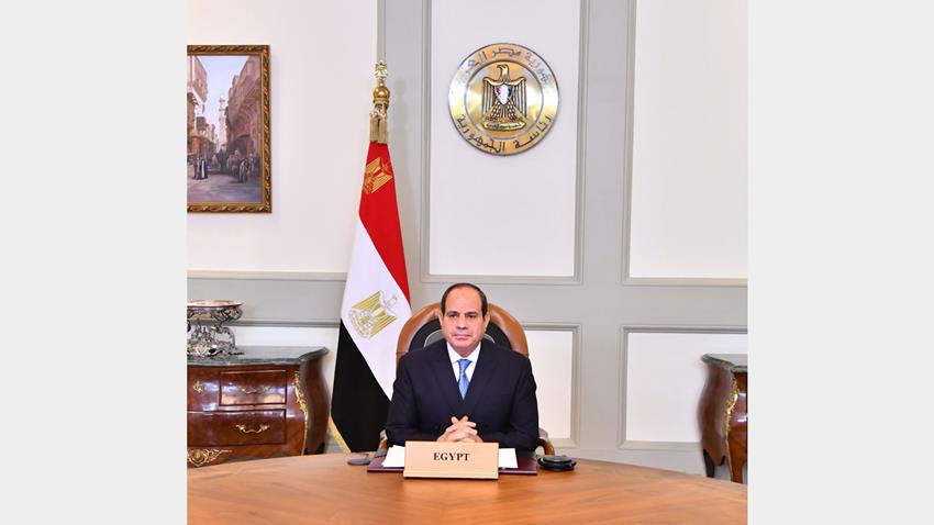 الرئيس عبد الفتاح السيسي يشارك في اجتماع رؤساء الدول والحكومات حول المناخ عبر الفيديو كونفرانس