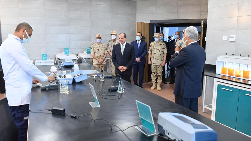 الرئيس عبد الفتاح السيسي يفتتح محطة معالجة مياه مصرف بحر البقر27/9/2021