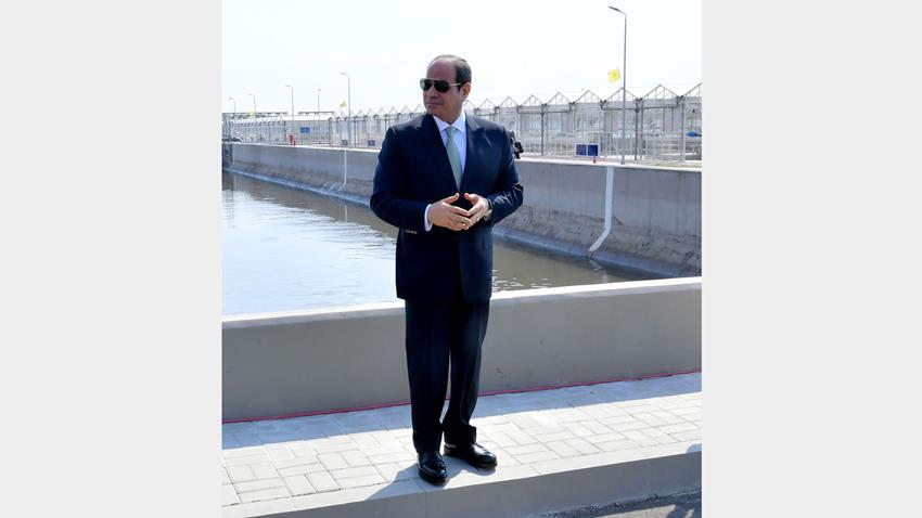 Le Président Al-Sissi inaugure la station de traitement des eaux de drainage de Bahr Al-Baqar