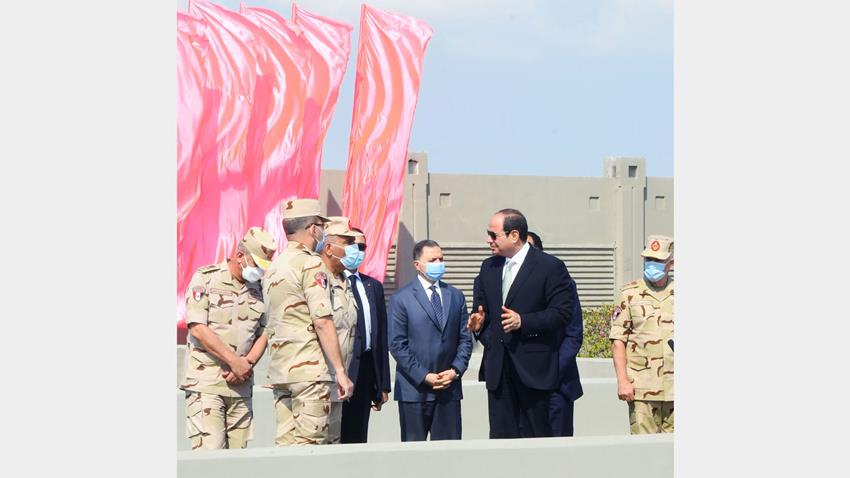 الرئيس عبد الفتاح السيسي يفتتح محطة معالجة مياه مصرف بحر البقر27/9/2021