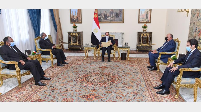 الرئيس عبد الفتاح السيسي يتلقى رسالة خطية من الرئيس الكونغولي تشيسيكيدي الرئيس الحالى للاتحاد الافريقي