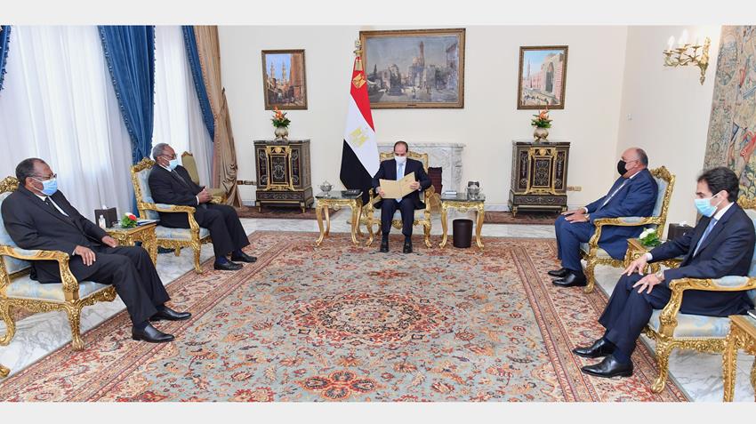 الرئيس عبد الفتاح السيسي يتلقى رسالة من الرئيس الكونغولي تشيسيكيدي الرئيس الحالى للاتحاد الافريقي
