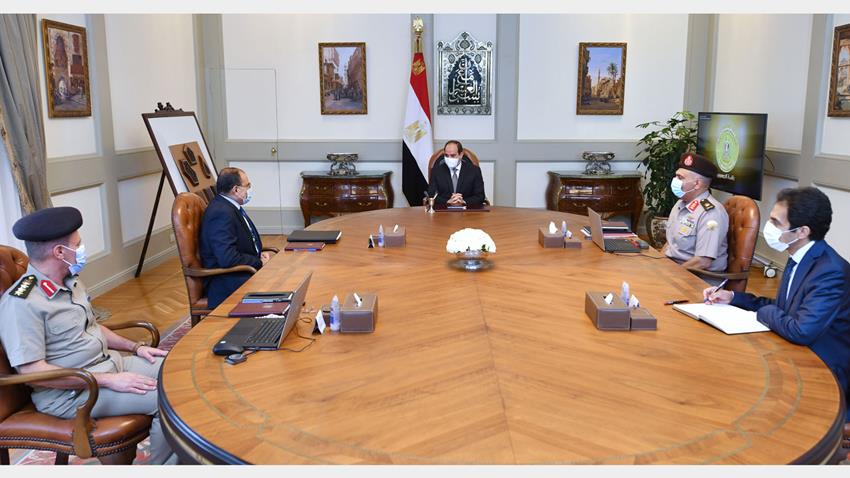 الرئيس عبد الفتاح السيسي يتابع الموقف التنفيذي لعدد من مشروعات الهيئة الهندسية على مستوى الجمهورية4/10/2021