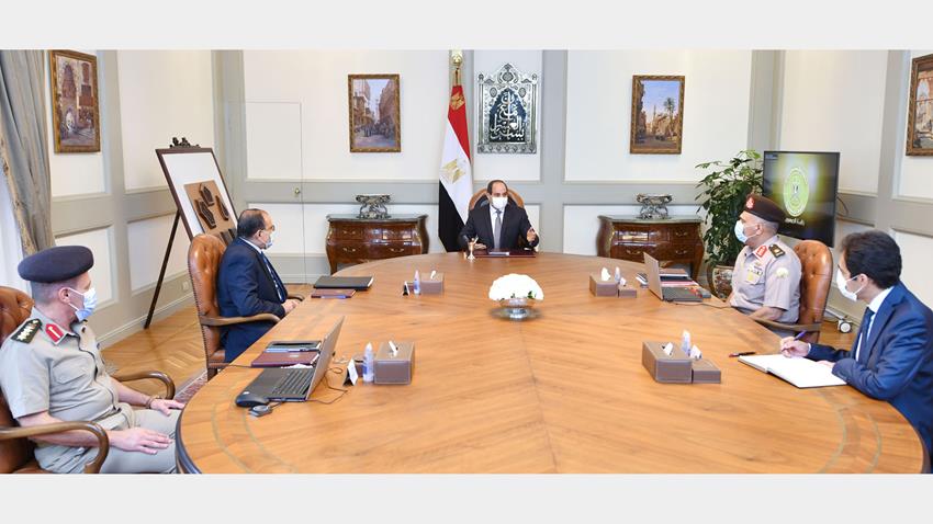 الرئيس عبد الفتاح السيسي يتابع الموقف التنفيذي لعدد من مشروعات الهيئة الهندسية على مستوى الجمهورية4/10/2021