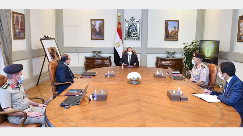 الرئيس عبد الفتاح السيسي يتابع الموقف التنفيذي لعدد من مشروعات الهيئة الهندسية على مستوى الجمهورية4/10/2021