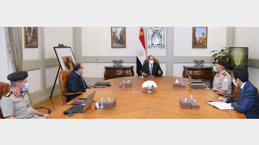 الرئيس عبد الفتاح السيسي يتابع الموقف التنفيذي لعدد من مشروعات الهيئة الهندسية على مستوى الجمهورية4/10/2021