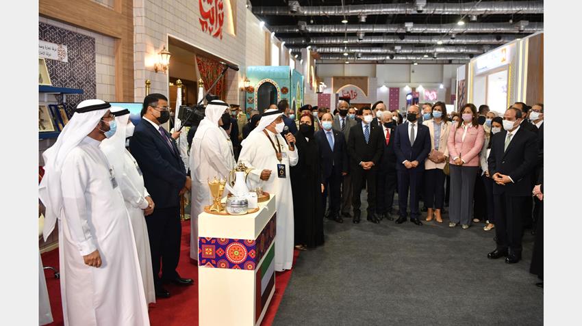 الرئيس عبد الفتاح السيسي يفتتح معرض تراثنا للحرف اليدوية والمنتجات التراثية9/10/2021