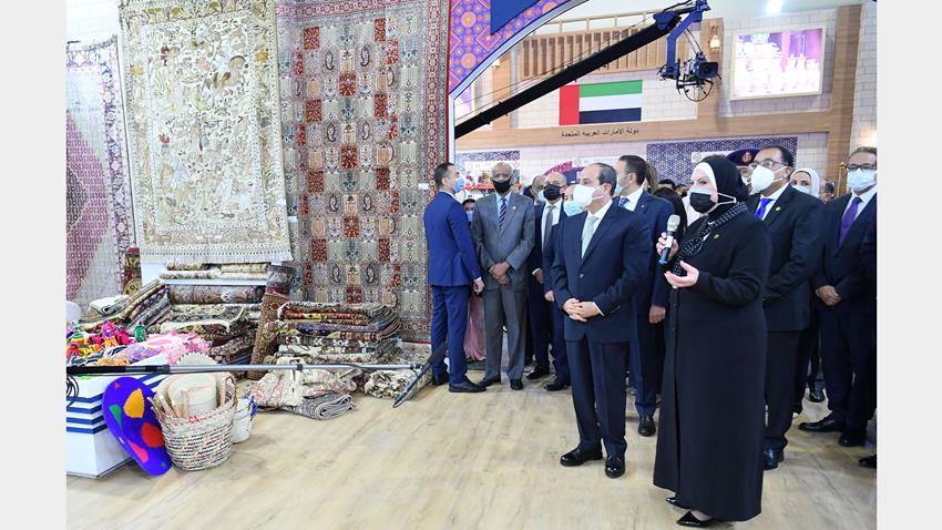 الرئيس عبد الفتاح السيسي يفتتح معرض تراثنا للحرف اليدوية والمنتجات التراثية9/10/2021