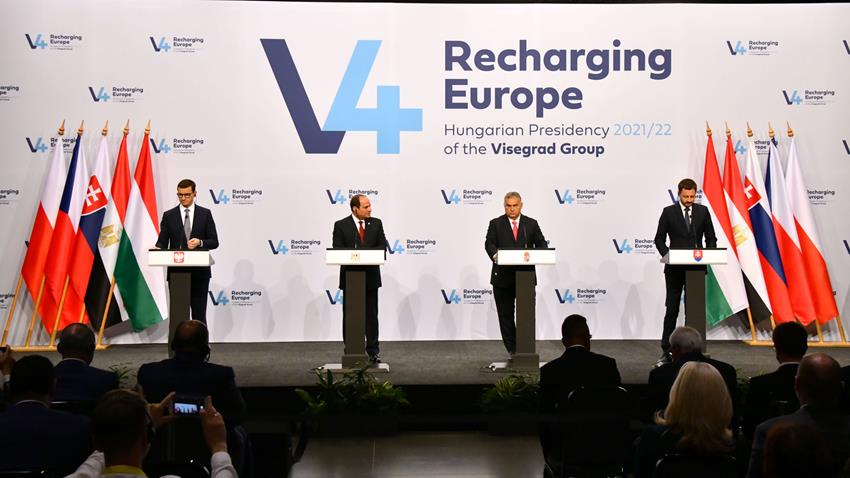 President El-Sisi Participates in Egypt-Visegrad Group Summit Press Conference