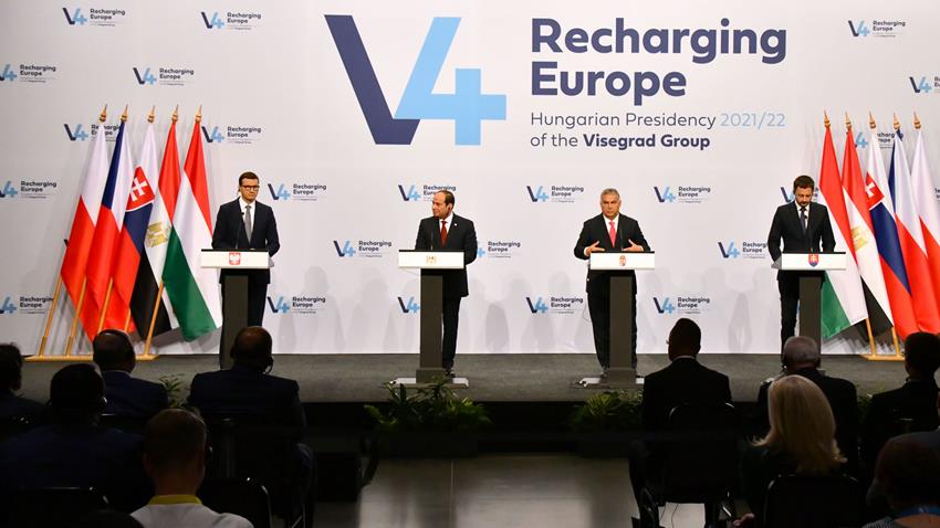 President El-Sisi Participates in Egypt-Visegrad Group Summit Press Conference