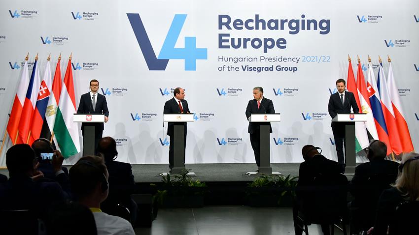 President El-Sisi Participates in Egypt-Visegrad Group Summit Press Conference