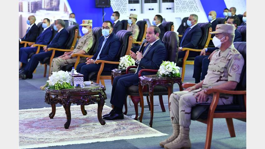 الرئيس عبد الفتاح السيسي يفتتح مجموعة مشروعات إسكان بديل المناطق غير الآمنة من منطقة 6 أكتوبر