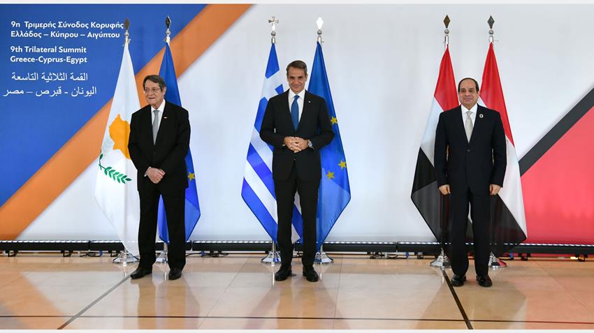 President El-Sisi Participates in Egypt-Greece-Cyprus Trilateral Summit