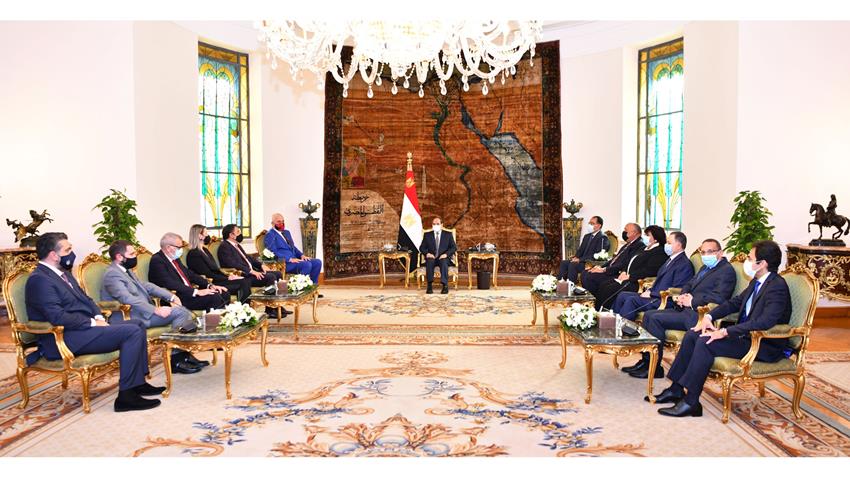 الرئيس عبد الفتاح السيسي يستقبل رئيس وزراء جمهورية ألبانيا23/10/2021