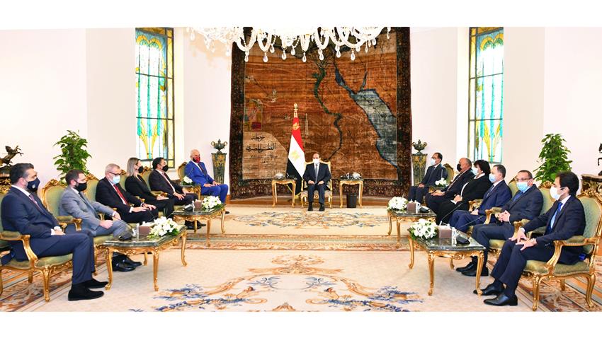 الرئيس عبد الفتاح السيسي يستقبل رئيس وزراء جمهورية ألبانيا23/10/2021