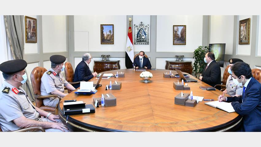 الرئيس عبد الفتاح السيسي يتابع مشروعات وزارة الزراعة بالتنسيق مع جهاز الخدمة الوطنية
