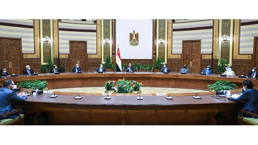 الرئيس عبد الفتاح السيسي يستقبل السادة النواب العموم العرب والأفارقة 8/11/2021