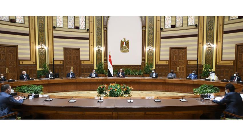 الرئيس عبد الفتاح السيسي يستقبل السادة النواب العموم العرب والأفارقة 8/11/2021
