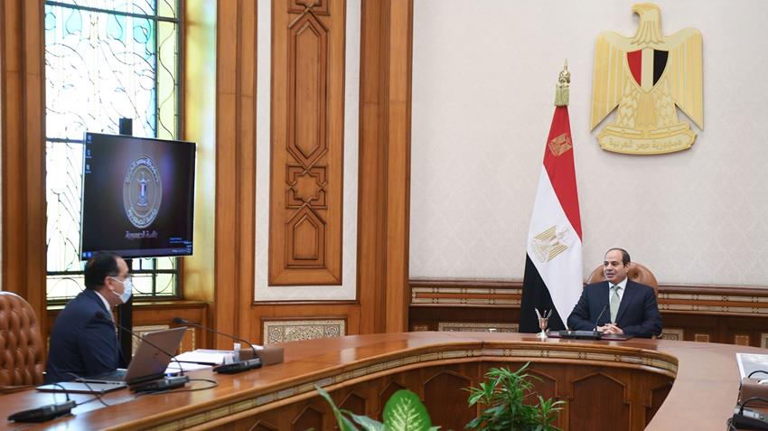 الرئيس عبد الفتاح السيسي يجتمع مع رئيس مجلس الوزراء8/11/2021