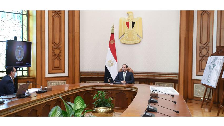 الرئيس عبد الفتاح السيسي يجتمع مع رئيس مجلس الوزراء8/11/2021