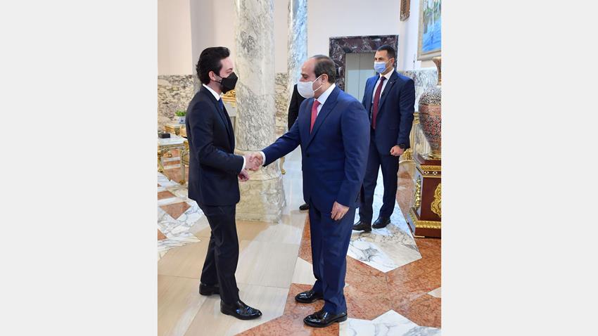 الرئيس عبد الفتاح السيسي يستقبل ولي عهد المملكة الأردنية الهاشمية بقصر الاتحادية