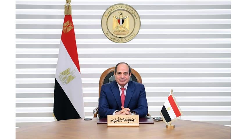 كلمة الرئيس عبد الفتاح السيسي عبر الفيديو كونفرانس لرؤساء أجهزة المنتدى العربي الاستخباري