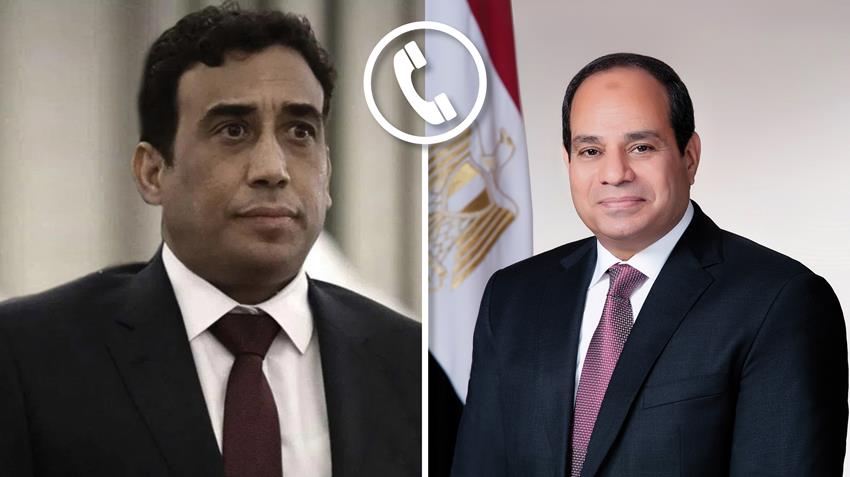 الرئيس عبد الفتاح السيسي يجري اتصالًا هاتفيًا مع رئيس المجلس الرئاسي الليبي