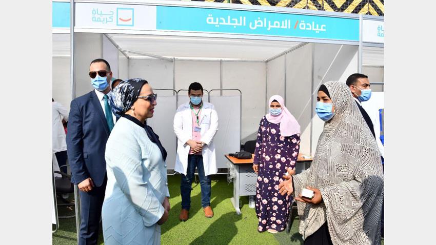 السيدة الأولى تعرب عن سعادتها بزيارة أهل قرية شما مركز أشمون بمحافظة المنوفية 10-11-2021