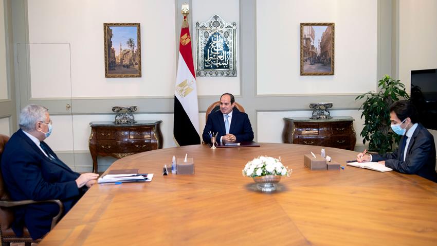 الرئيس عبد الفتاح السيسي يجتمع بمستشار رئيس الجمهورية لشئون الصحة والوقاية