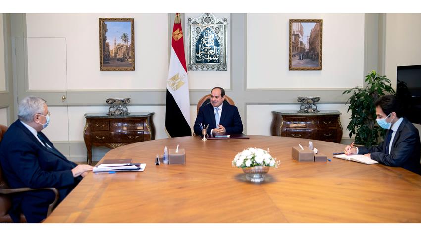 الرئيس عبد الفتاح السيسي يجتمع بمستشار رئيس الجمهورية لشئون الصحة والوقاية