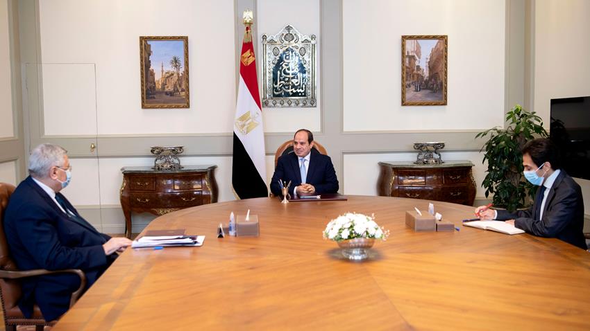 الرئيس عبد الفتاح السيسي يجتمع بمستشار رئيس الجمهورية لشئون الصحة والوقاية
