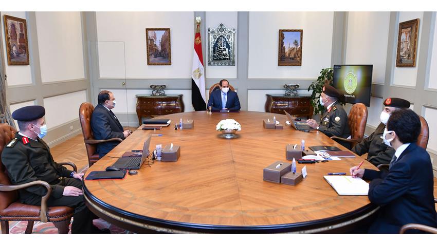 President El-Sisi Follows Up on the Status of Armed Forces Engineering Authority Projects