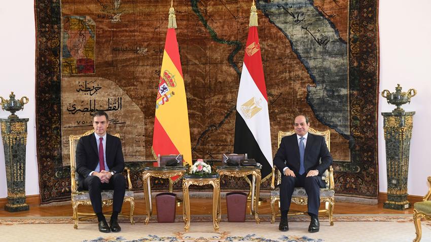 President El-Sisi Receives Spain’s Prime Minister
