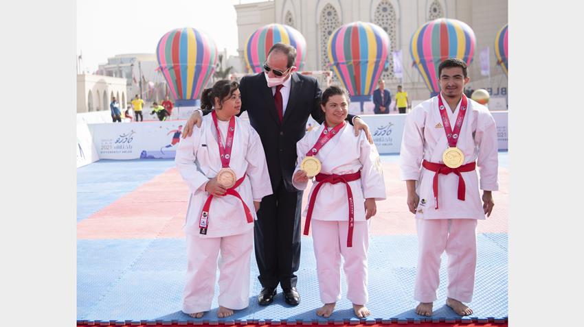 الرئيس عبد الفتاح السيسي يؤكد على حرص الدولة على صقل مهارات ورعاية وتمكين ودمج أبنائه من ذوي الهمم