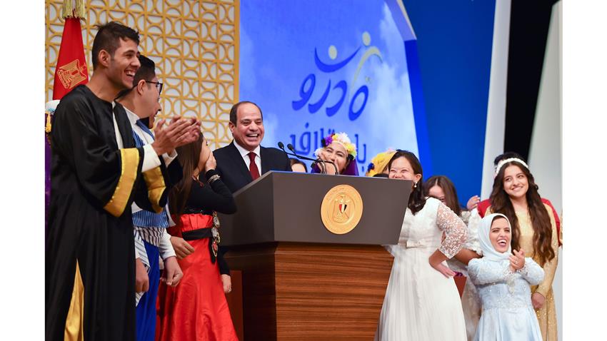 كلمة الرئيس عبد الفتاح السيسي خلال احتفالية قادرون باختلاف