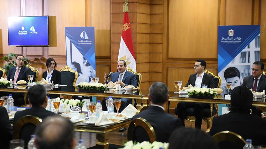 الرئيس عبد الفتاح السيسي يزور جامعة كفر الشيخ 14-12-2021