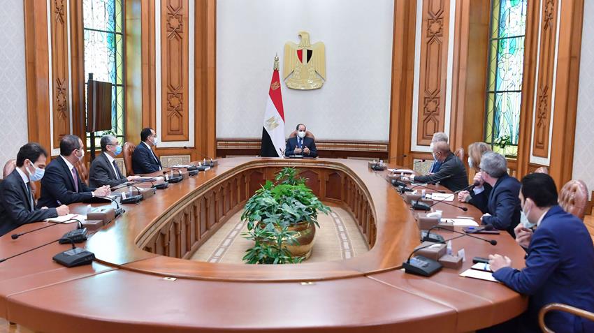 الرئيس عبد الفتاح السيسي يستقبل الرئيس التنفيذي لشركة سكاتك لتوليد الطاقة الجديدة والمتجددة 15/12/2021